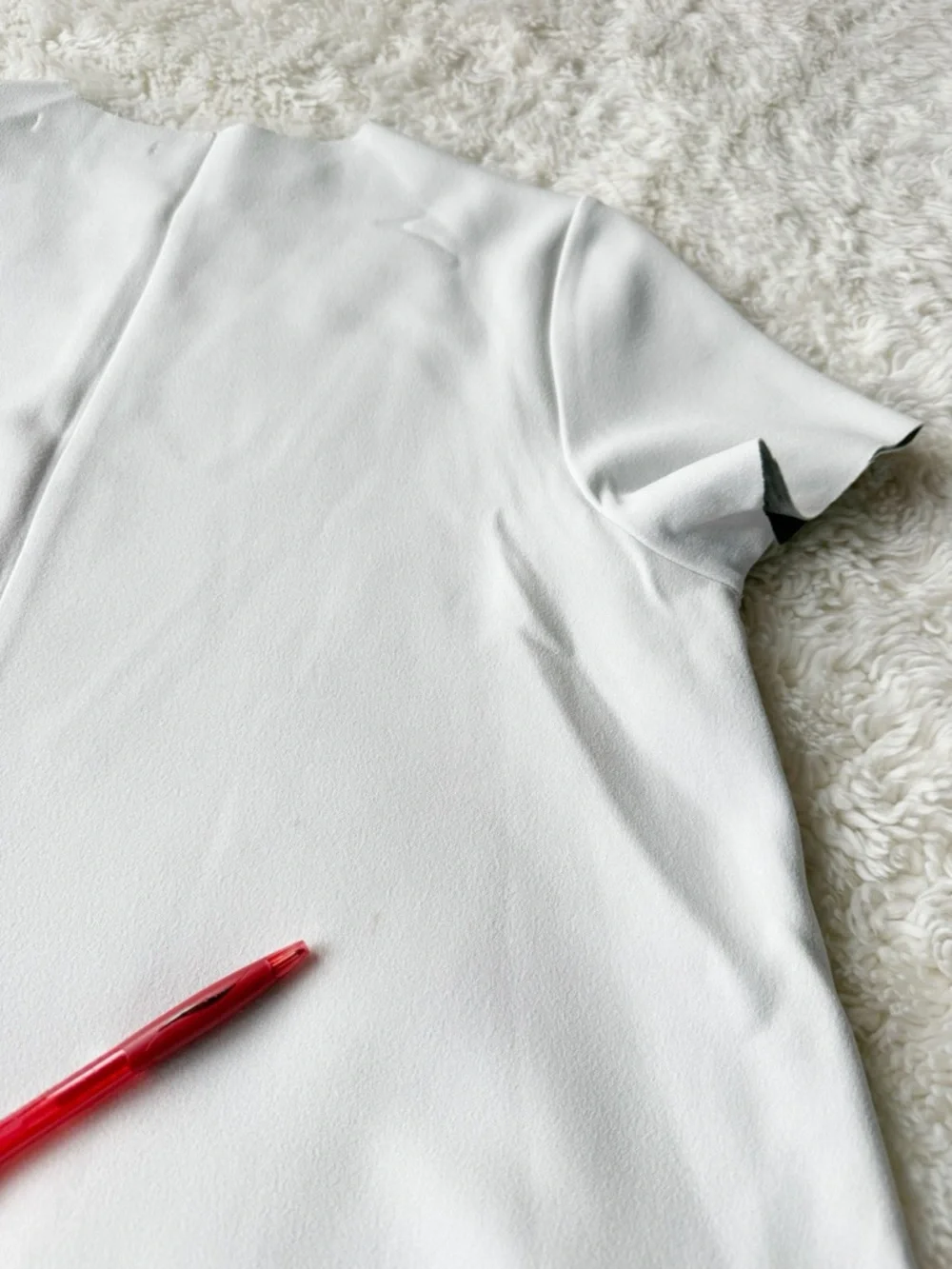 Oak + Fort Woman White A-Line relax Fit Swing Dress XS Minimal Classic Preppy - Picture 9 of 9